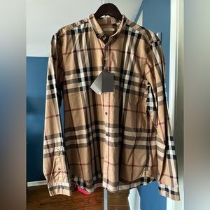 NWT Men's XL Burberry Brit Long-Sleeved Shirt